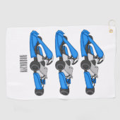 Serviette De Golf dessin animé de Kart racing (Horizontal)