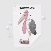 Serviette De Golf Dessin animé drôle de marabout (En situation)