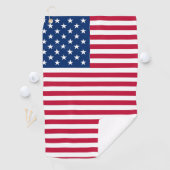 Serviette De Golf Dessin de fierté du drapeau américain USA (En situation)
