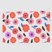 Serviette De Golf dessin de fleurs de Han (Horizontal)