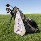 Serviette De Golf Dessin d'enfant garçon (Vert)
