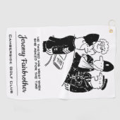 Serviette De Golf Dessin du policier pour blessure au poignet (Horizontal)