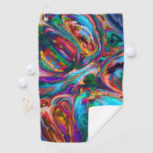 Serviette De Golf Dessin moderne de peintures (En situation)