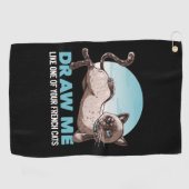 Serviette De Golf Dessinez-Moi Comme Une De Vos Filles Françaises Ch (Horizontal)