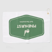 Serviette De Golf Destination de golf de Pinehurst North Carolina (Horizontal)