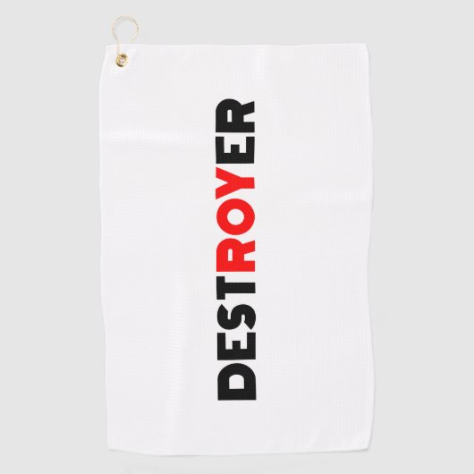 Serviette De Golf Destroyer Roy (Devant)