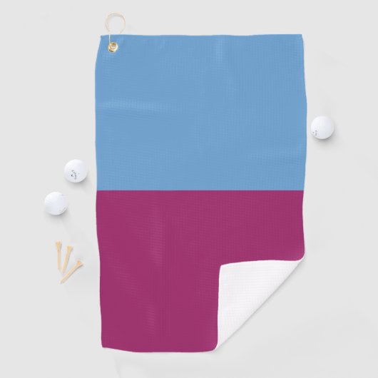 Serviette de golf deux couleurs (En situation)