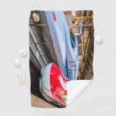 Serviette De Golf Deux Shinkansen à la gare de Tokyo (En situation)