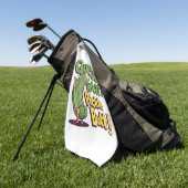 Serviette De Golf Devinez quoi_ Fessier de cornichon ! Drôle de conc (Vert)