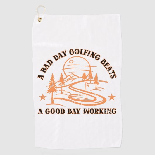 Serviette De Golf Devis de golf amusant | Amateur de golf (Devant)