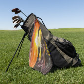Serviette De Golf DG Peintures Lever de soleil vibrant (Vert)