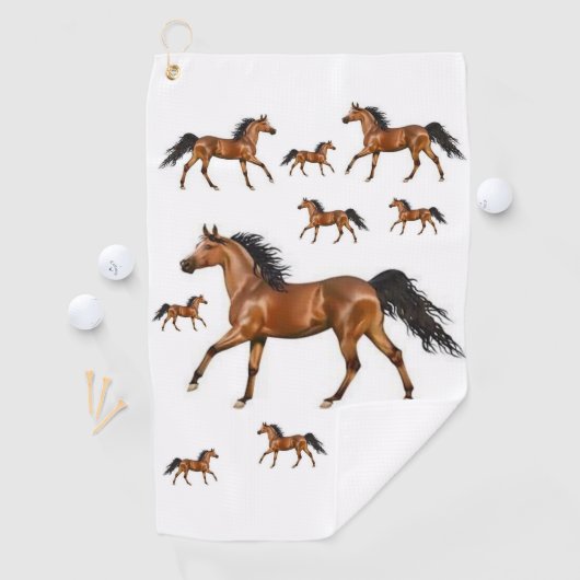 Serviette de golf d'Horse (En situation)