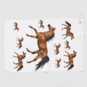 Serviette de golf d'Horse (Horizontal)
