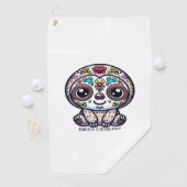 Serviette De Golf Dia De Los Muertos Sloth T-Shirt Actif (En situation)