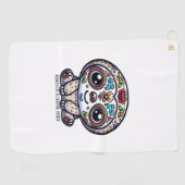 Serviette De Golf Dia De Los Muertos Sloth T-Shirt Actif (Horizontal)