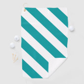 Serviette De Golf Diagonal Stripes: Turquoise (En situation)
