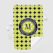 Serviette De Golf Dill With It Pickleball Star Monogramme (En situation)