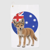 Serviette de golf Dingo A Little Piece of Australi (Devant)