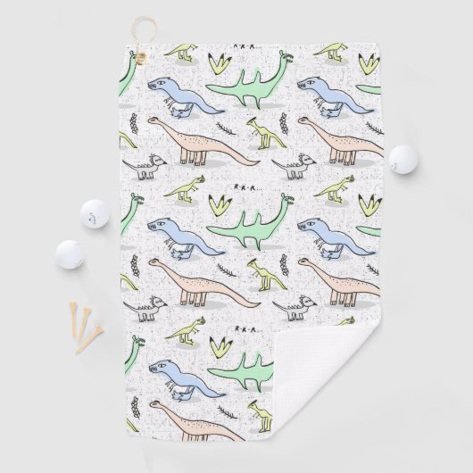 Serviette De Golf Dinos (En situation)