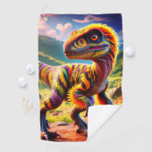 Serviette De Golf Dinosaure (En situation)