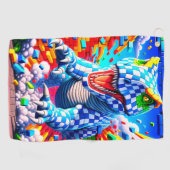 Serviette De Golf Dinosaure (Horizontal)