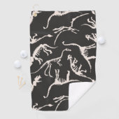 Serviette De Golf Dinosaure comique de dino motif amusant (En situation)