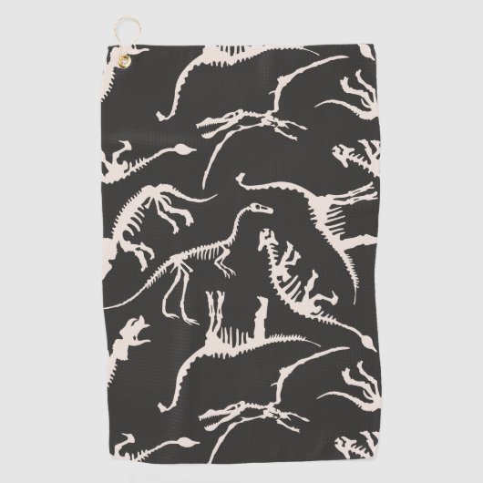 Serviette De Golf Dinosaure comique de dino motif amusant (Devant)