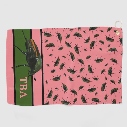 Serviette de golf d'Insect (Horizontal)