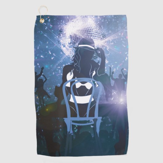 Serviette De Golf Disco Heartbeat (Devant)