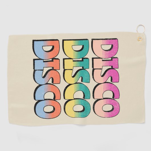 Serviette De Golf Disco Music (Horizontal)