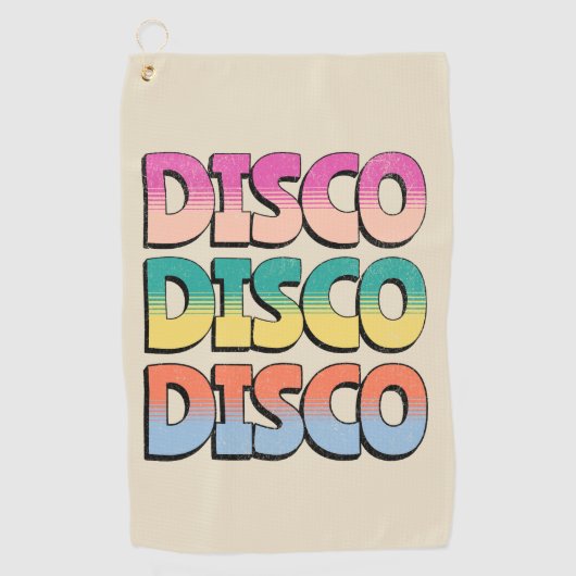 Serviette De Golf Disco Music (Devant)