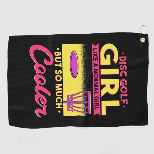 Serviette De Golf Disk Golf est Cool (Horizontal)
