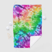 Serviette De Golf Disque Ambigu Golf Cravate-Dye Disque Serviette (En situation)