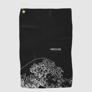 Serviette De Golf Disque ambigu Golf minimal Vague Disque Serviette