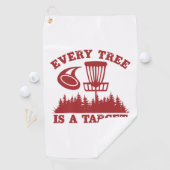 Serviette De Golf Disque Golf Funny Chaque arbre est une cible (En situation)