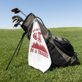 Serviette De Golf Disque Golf Funny Chaque arbre est une cible (Vert)