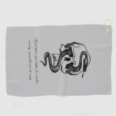 Serviette De Golf Disque Golf Warning Disk Towel (Horizontal)