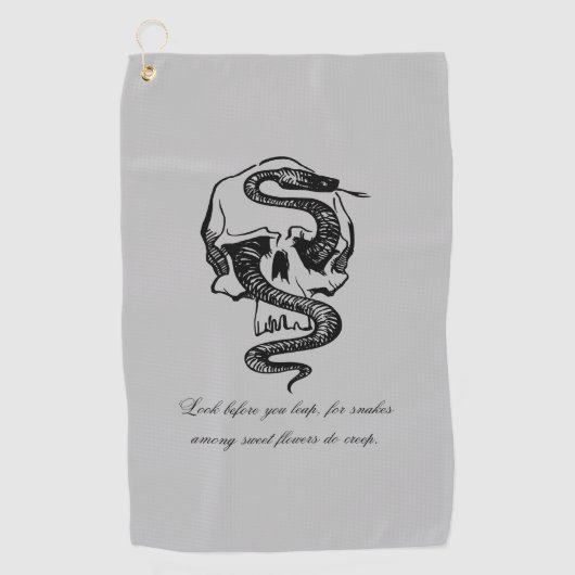 Serviette De Golf Disque Golf Warning Disk Towel (Devant)