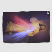 Serviette De Golf Divine Mercy Gold (Horizontal)