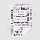 Serviette De Golf Dix-sept noms de Jésus (En situation)
