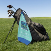 Serviette De Golf do-it-yourself votre logo, nom commercial Promo, T (Vert)