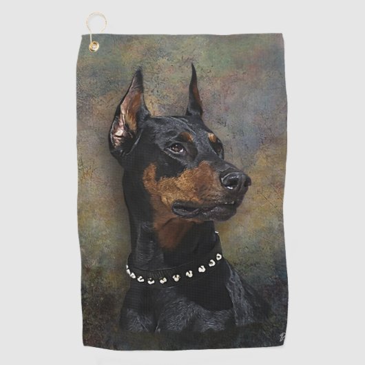 Serviette De Golf Doberman (Devant)