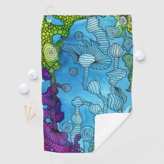 Serviette de golf d'odyssée de mer (En situation)