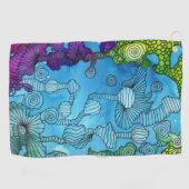 Serviette de golf d'odyssée de mer (Horizontal)