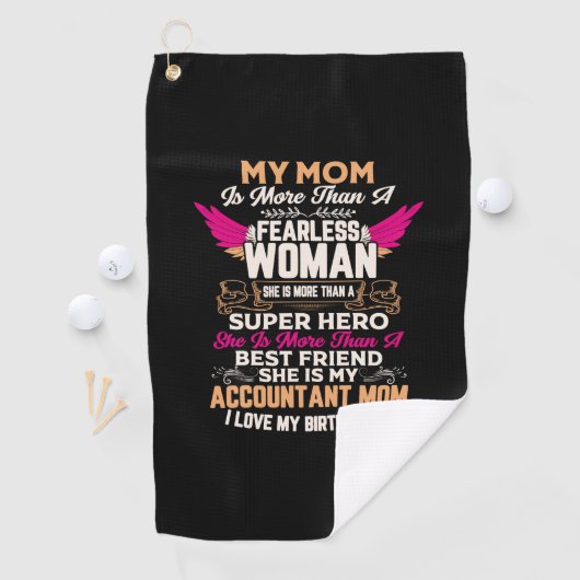 Serviette De Golf Don comptable | Elle Est Ma Mère Comptable (En situation)