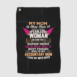 Serviette De Golf Don comptable Elle Est Ma Mère Comptable