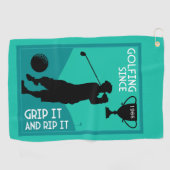 Serviette De Golf Don d'anniversaire aux golfeurs modifiables (Horizontal)