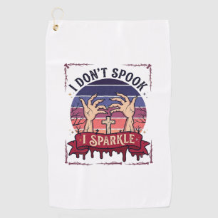 Serviette De Golf Don Spook Sparkle Mains de Zombie Halloween Sang_1