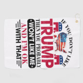 Serviette De Golf Donald Trump (Horizontal)