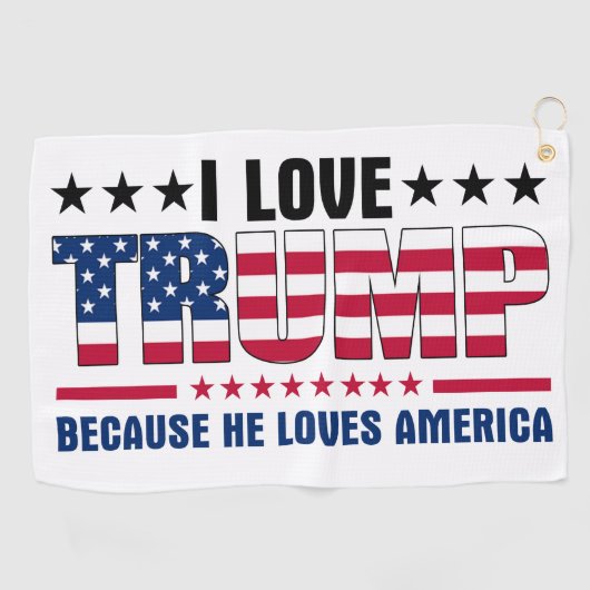 Serviette De Golf Donald Trump (Horizontal)